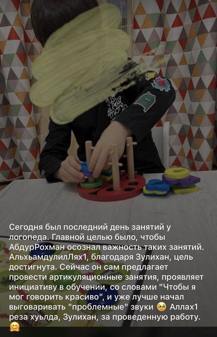 Статус родителя в WhatsApp с благодарностью центру
